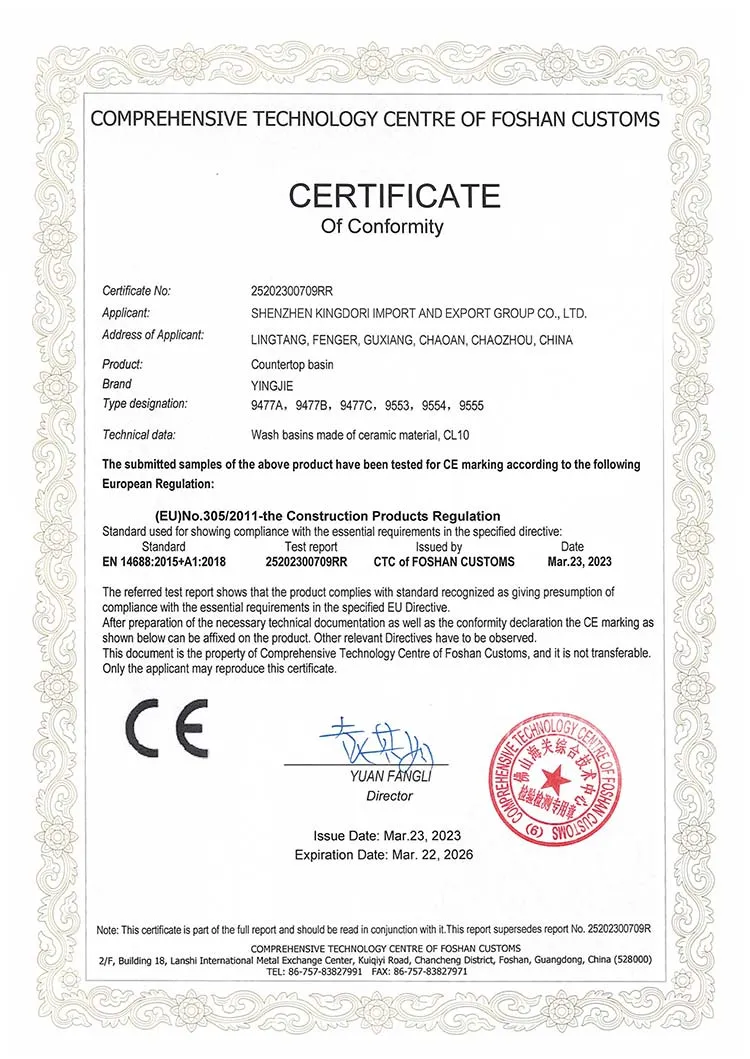 CE Certificate CE Certificate
